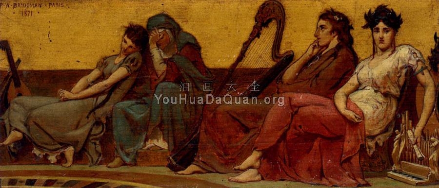 Design For The Decoration Of An Aeolian Harp - 费德里科·亚瑟·布里奇曼